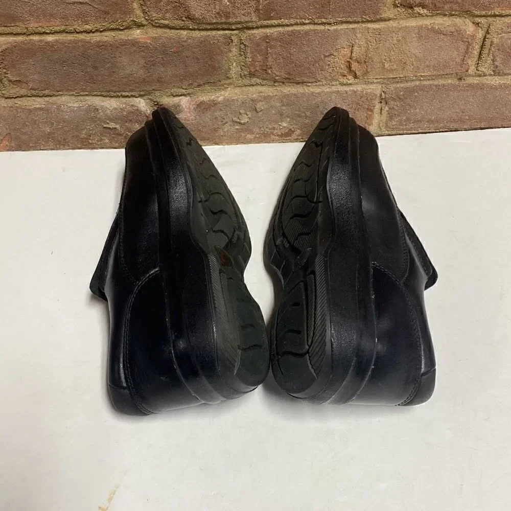 RED WING Steel Toe Slip-On Electrical Hazard Black Leather Loafer 6646 Size 7 EE
